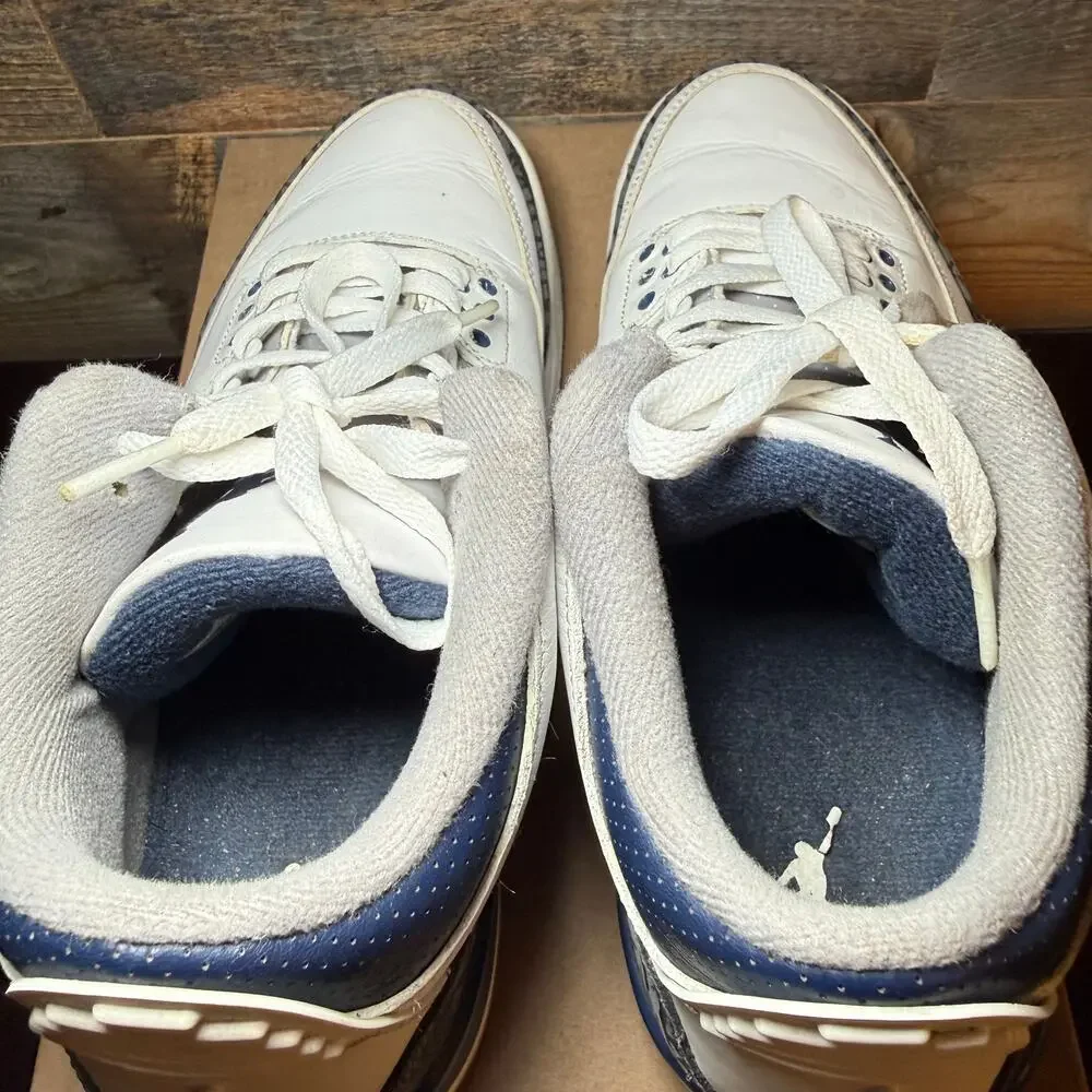 Jordan 3 Retro Midnight Navy Sneakers - Men's 8.5